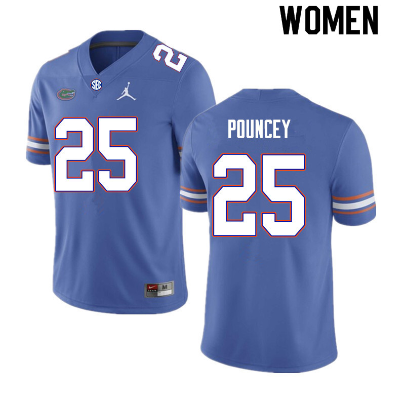Women #25 Ethan Pouncey Florida Gators College Football Jerseys Sale-Royal